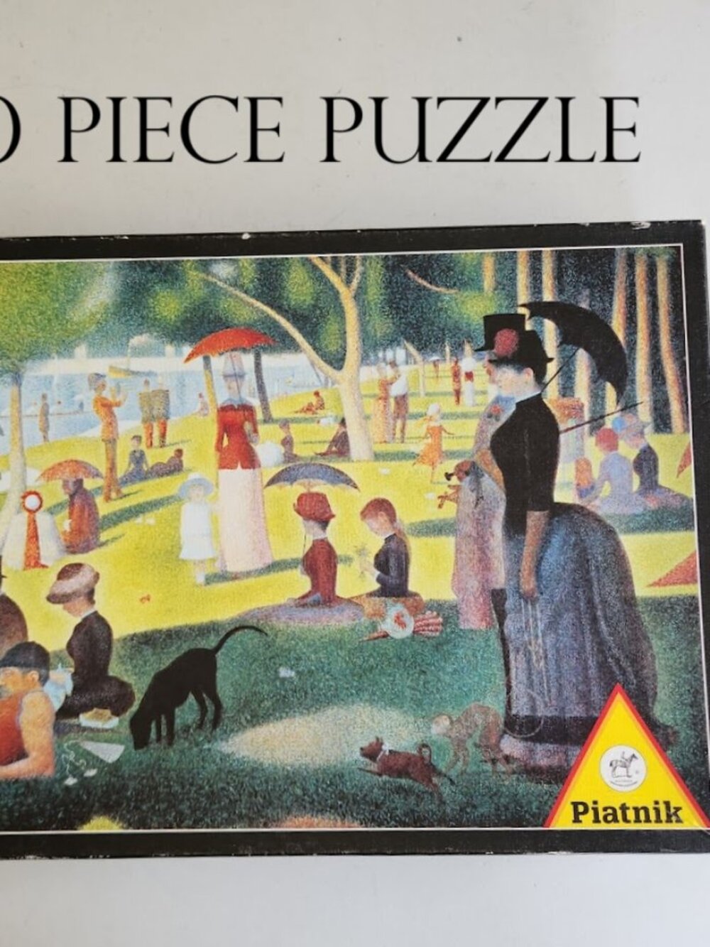 Piatnik 1000 Piece Jigsaw Puzzle Georges Seurat La Grande Jatte A Sunday Afterno